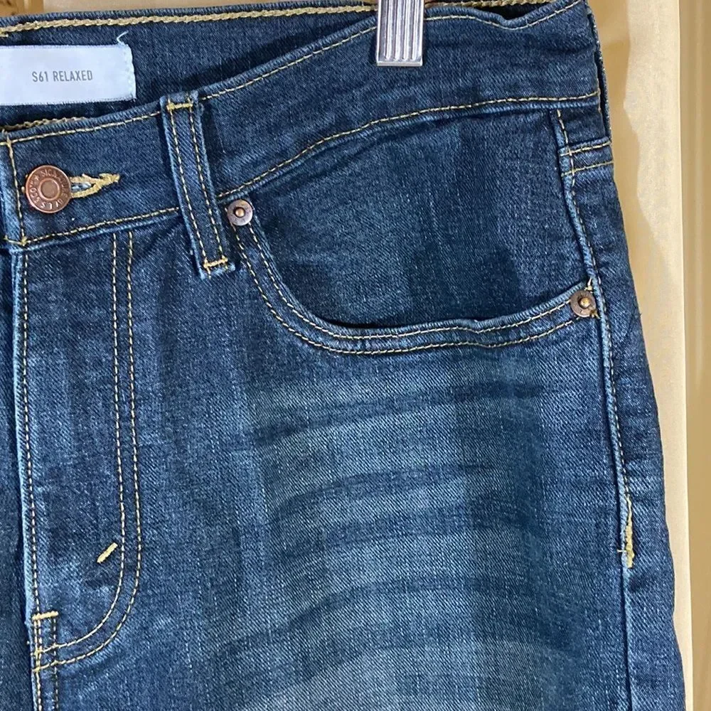 SIGNATURE LEVI STRAUSS & CO S61 RELAXED MEN BLUE Jeans SIZE 32X32